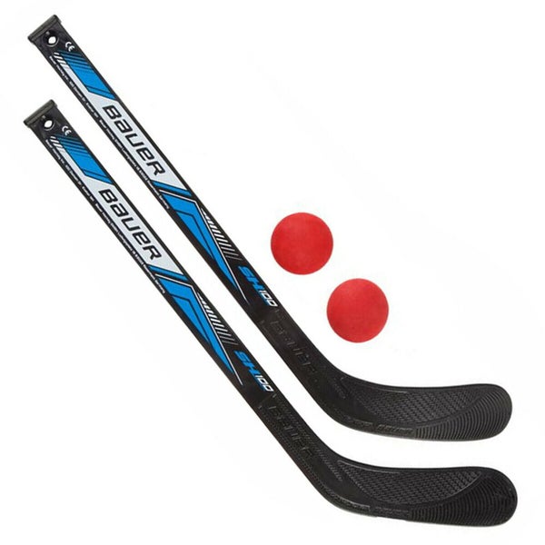 Bauer Hockey Mini Sticks & Balls Set - 2 Sticks, 2 Foam Balls