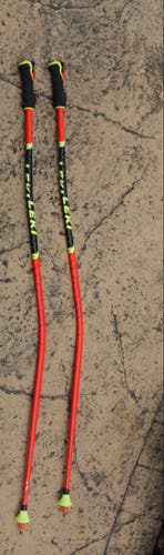 Used 50 in (125cm) Leki Racing World Cup Lite GS Ski Poles