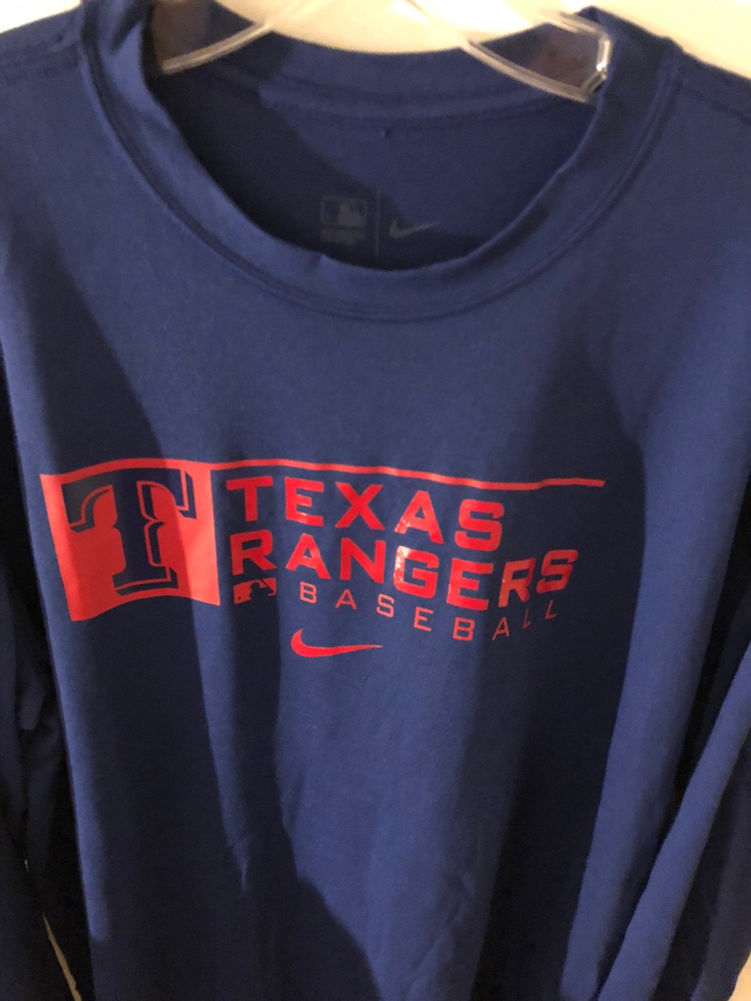 Texas Rangers MLB BASEBALL TEAM ISSUED Nike Dri Fit Size XL