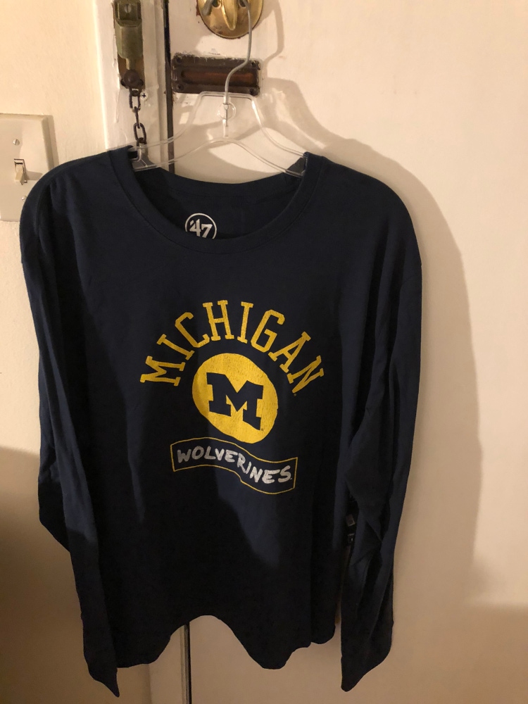 Michigan Wolverines 47 Brand Men’s NCAA LS Tee XL