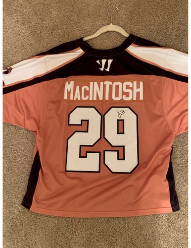 Jordan MacIntosh Game Worn and Signed Rochester Rattlers Jersey