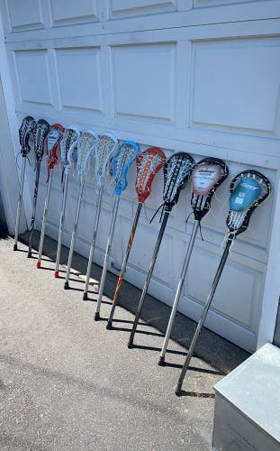 Lot Of 11 NEW DeBeer Womens Lacrosse Sticks