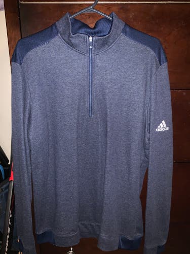Adidas 1/4 Zip Navy Blue - Medium