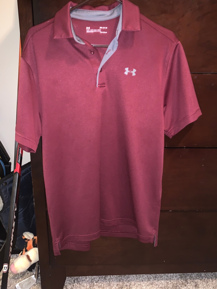 NWT Under Armour Ladies' Corporate Performance Polo 2.0 Red White