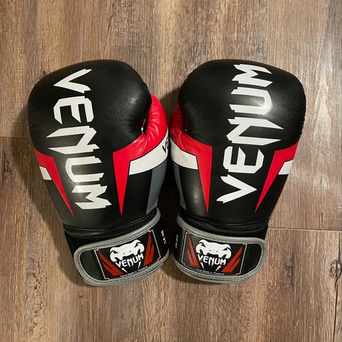 Used Once Senior 14 Oz Venum Elite Boxing Gloves