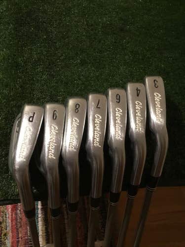 Cleveland CG3 CMM Irons Set (3-PW, No 5 Iron) Regular Black Golf Steel Shafts