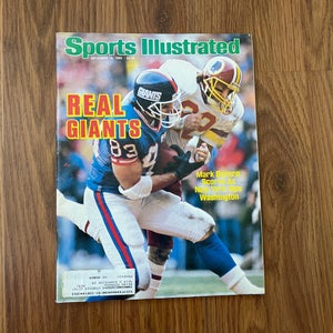 New York Giants Mark Bavaro NFL FOOTBALL 1986 Sports Illustrated Magazine!