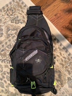 SpiderWire Sling Fishing Backpack, 15-Liter , Black