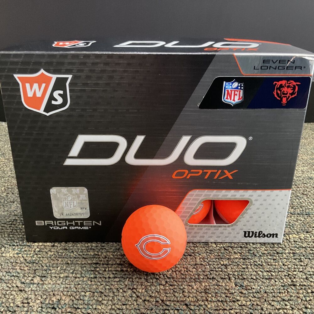 Wilson Duo Optix NFL Golf Balls - Yellow - New Orleans Saints