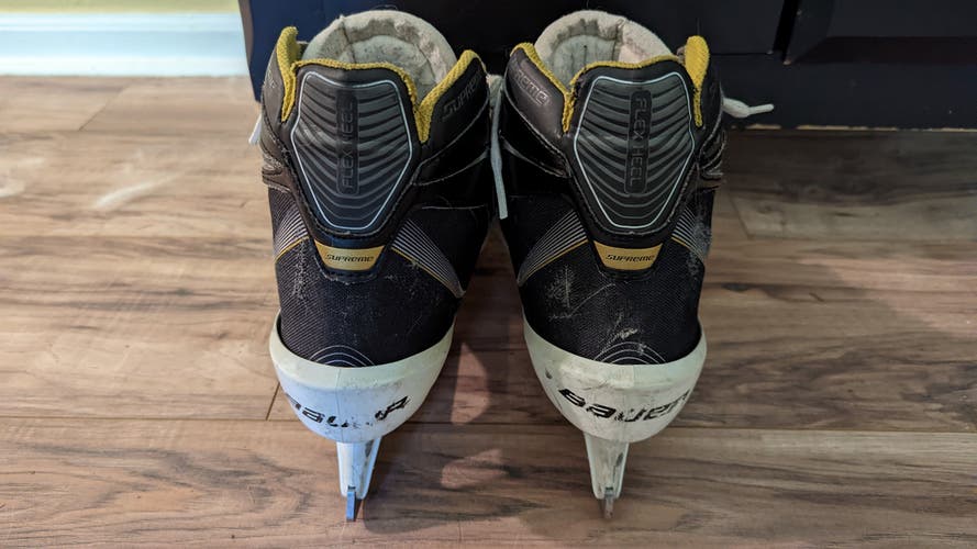 Senior Used Bauer Supreme One60 Hockey Goalie Skates Regular Width Size 9