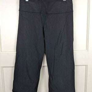 Lululemon Wunder Under Crop Black Reversible Yoga Pants Active Women's Size: 4