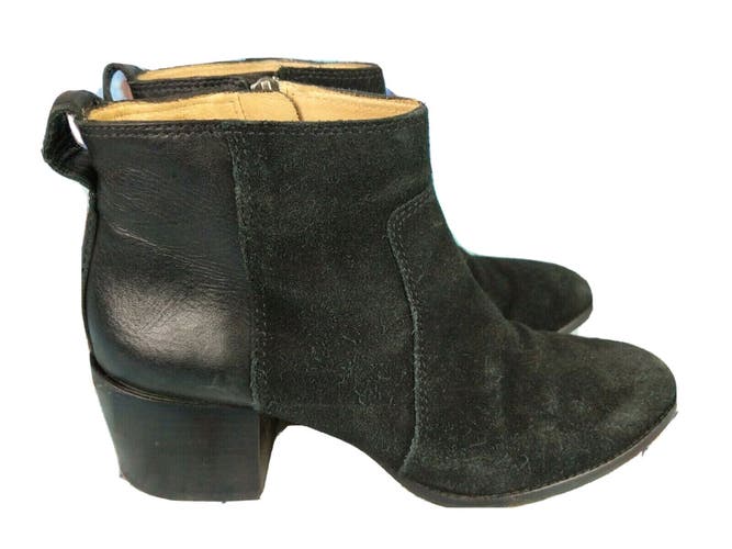 Madewell The Asher Boot True Black Suede J8308 Ankle Women's Size: 8