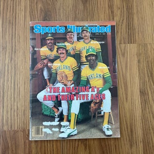 Oakland A's Pitching Staff MLB BASEBALL 1981 Sports Illustrated Magazine!