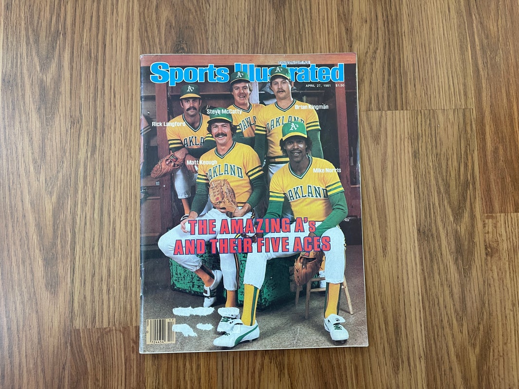 Oakland A's Pitching Staff MLB BASEBALL 1981 Sports Illustrated Magazine!