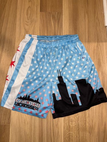 Chicago Skyline Flag Shorts