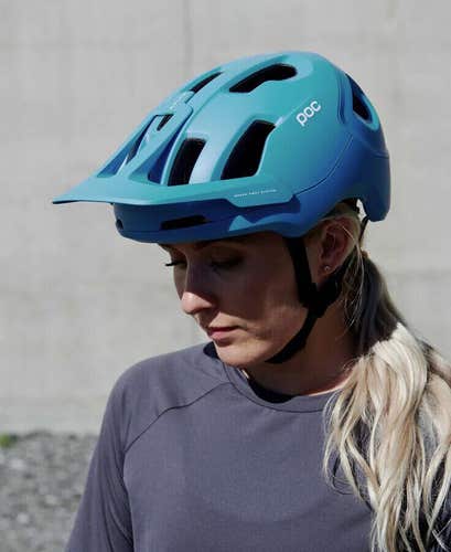 NIB POC Axion Spin Bike Helmet Basalt Blue Matte Size Medium/Large (55-58)
