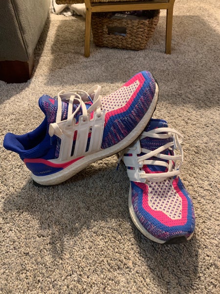 Mens Ultraboost Shock Pink Bright Blue Sz. 10.5