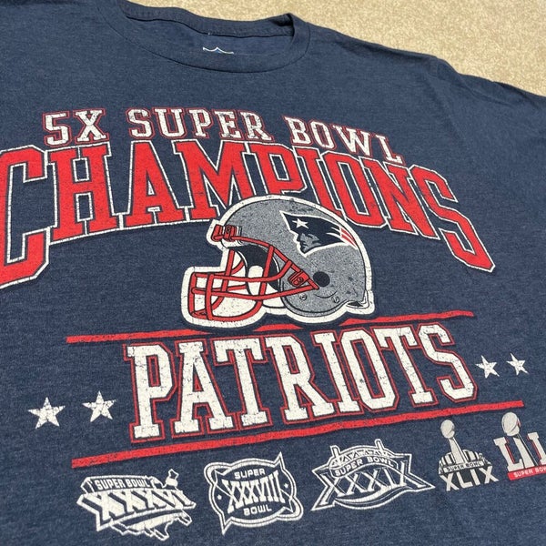 New England Patriots Red Graphic T-Shirt Tee Size L Large Dri-Fit NFL