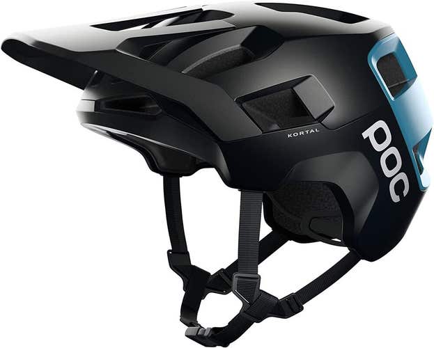 NIB POC Kortal Mountain Bike Helmet Black/Basalt Blue Matte Size Small (51-54)