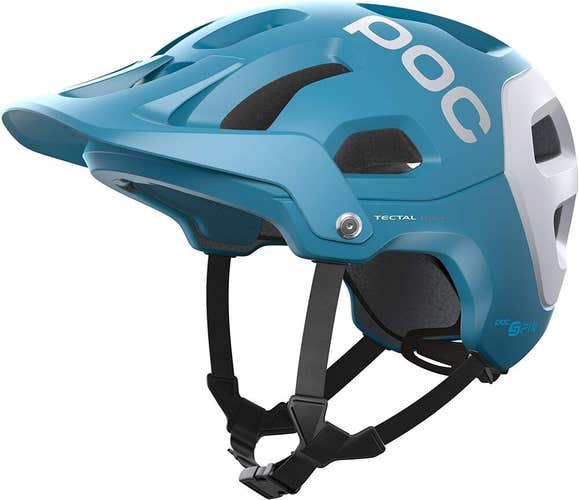 NIB POC Tectal Race Spin Mountain Bike Helmet Basalt Blue White Size Small 51-54