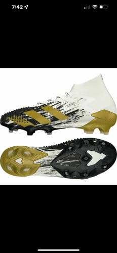Adidas Predator Mutator 20.1 FG Demonskin White Gold Soccer Cleats Mens 5/W 6.5