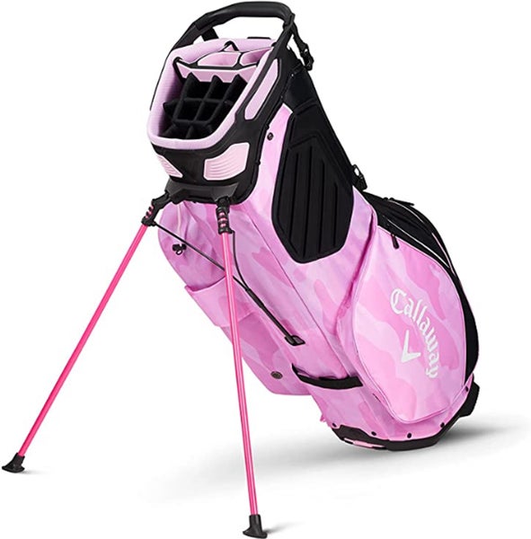 NEW 2022 Callaway Golf Fairway 14 Black/Pink Camo Double Strap Stand