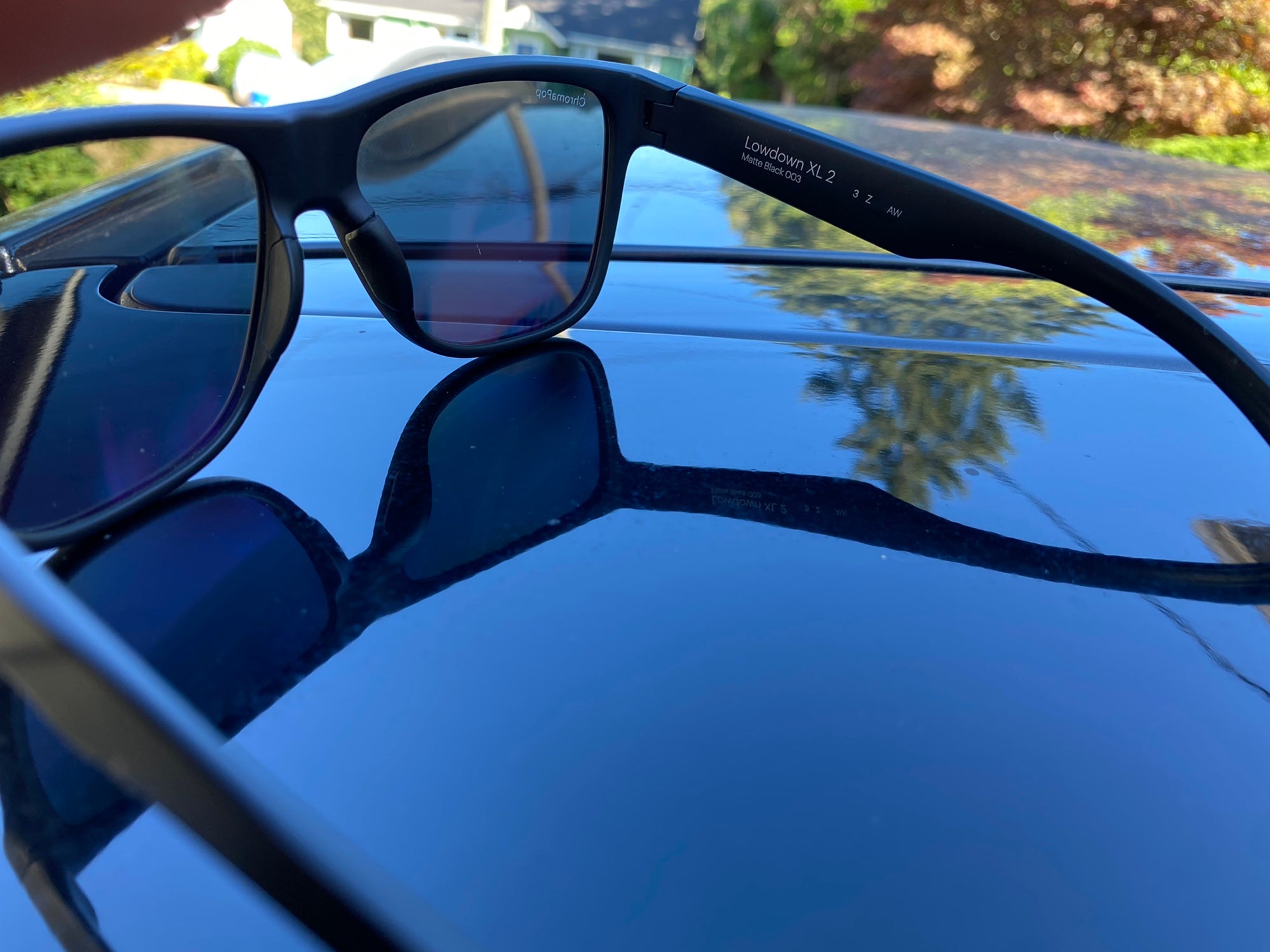 Smith Lowdown XL 2 - Matte Black + ChromaPop Polarized Blue Mirror