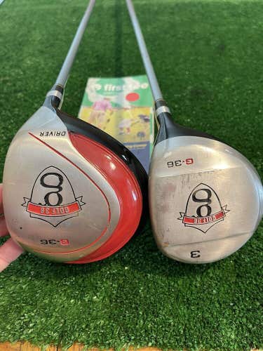 Golf36 Driver & 3 Wood With Juniors Graphite Shaft Size 3