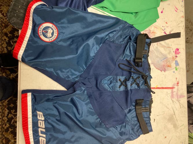 Blue Used Large North Shore Vipers Bauer Pant Shell
