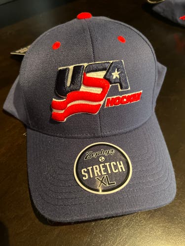 USA Hockey Flexfit Hat XL