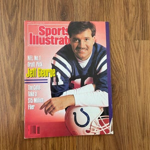 Indianapolis Colts Jeff George NFL FOOTBALL 1990 Sports Illustrated Magazine!