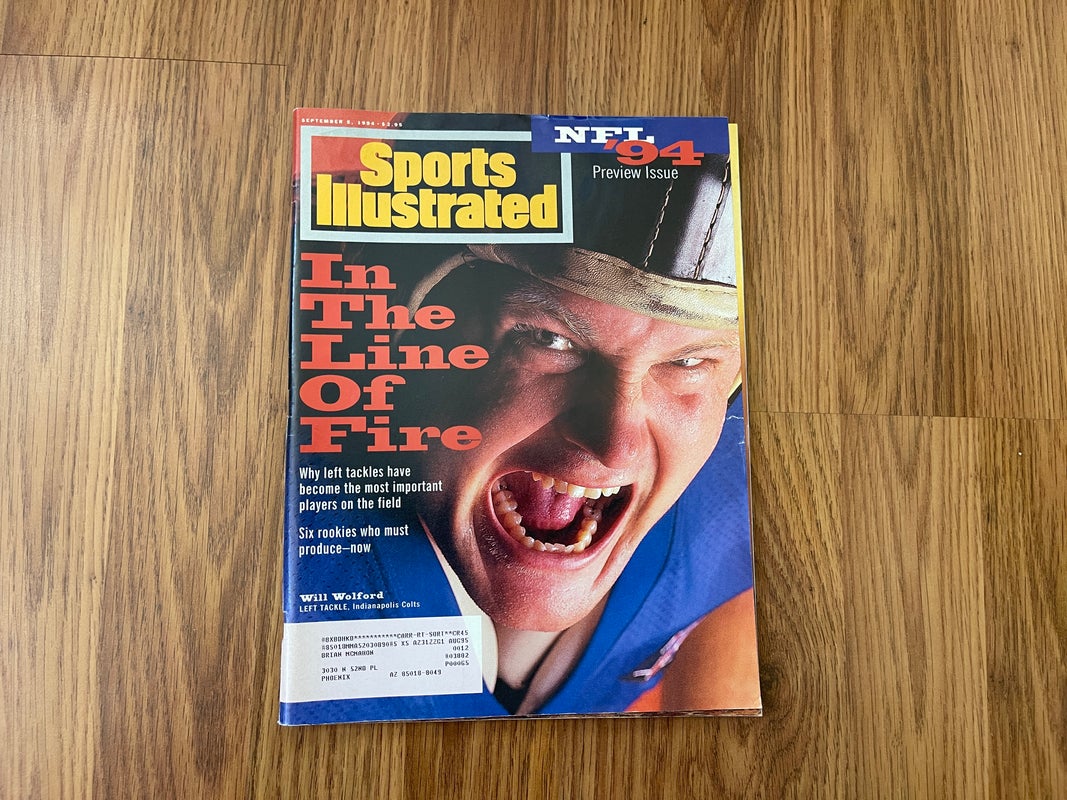 Indianapolis Colts Will Wolford NFL FOOTBALL 1994 Sports Illustrated Magazine!