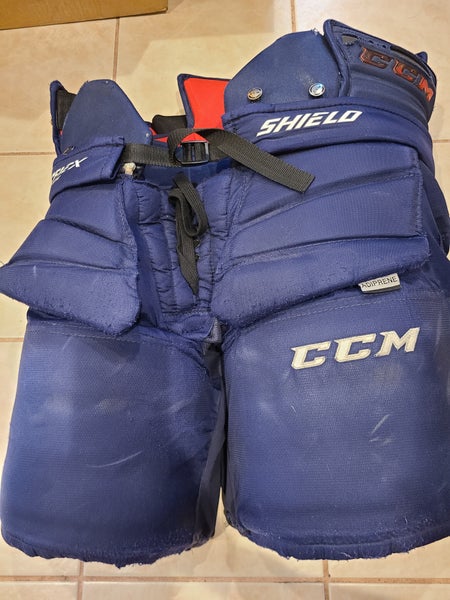 Blue Senior Medium CCM Pro Stock Goalie Pants