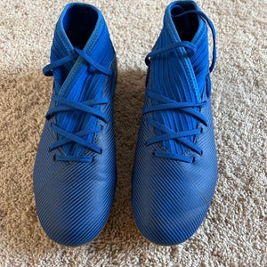Blue Men's Molded Cleats Adidas Nemeziz Cleats
