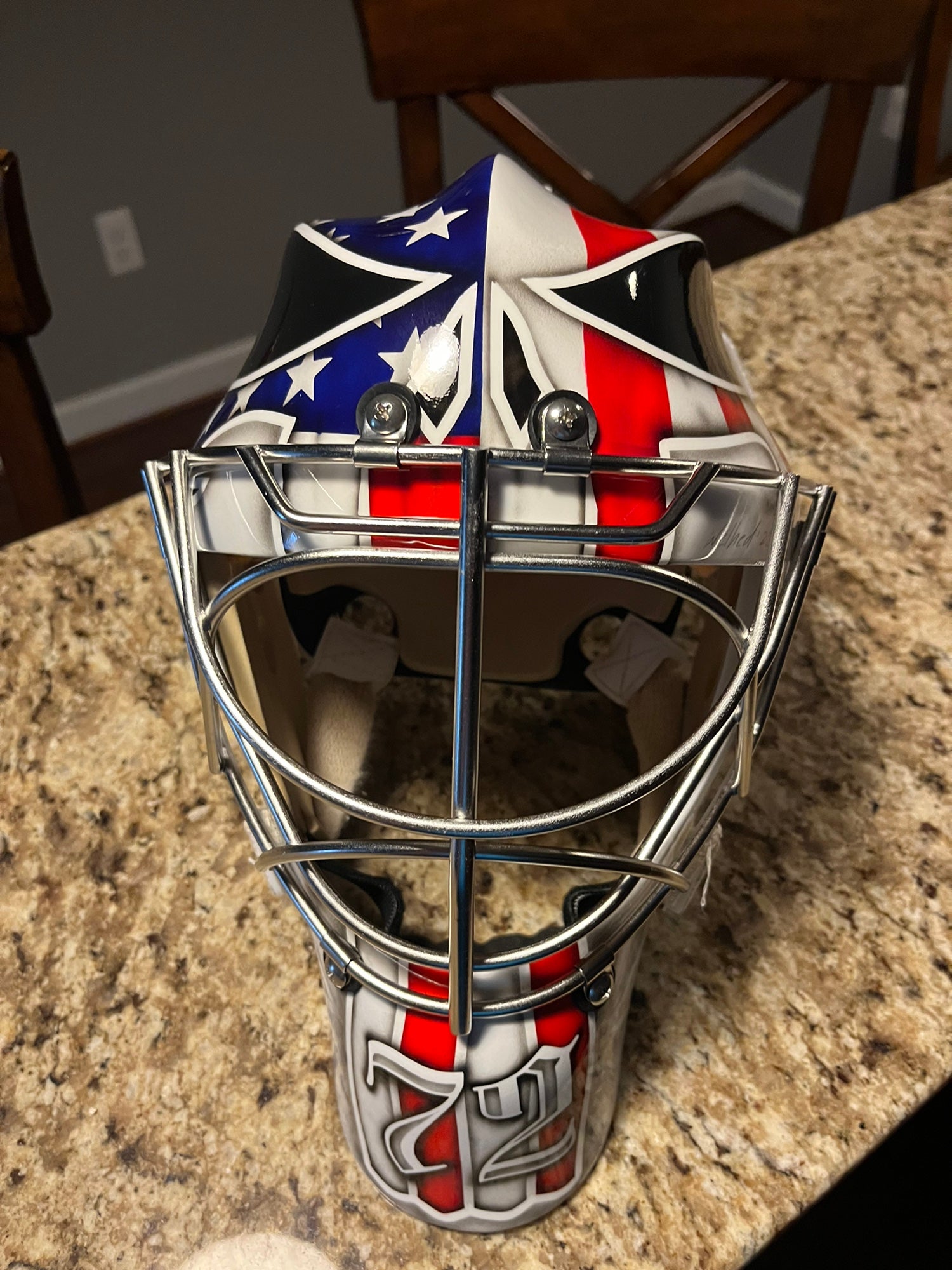 Coveted X3 Custom Airbrushed Goalie Mask | SidelineSwap