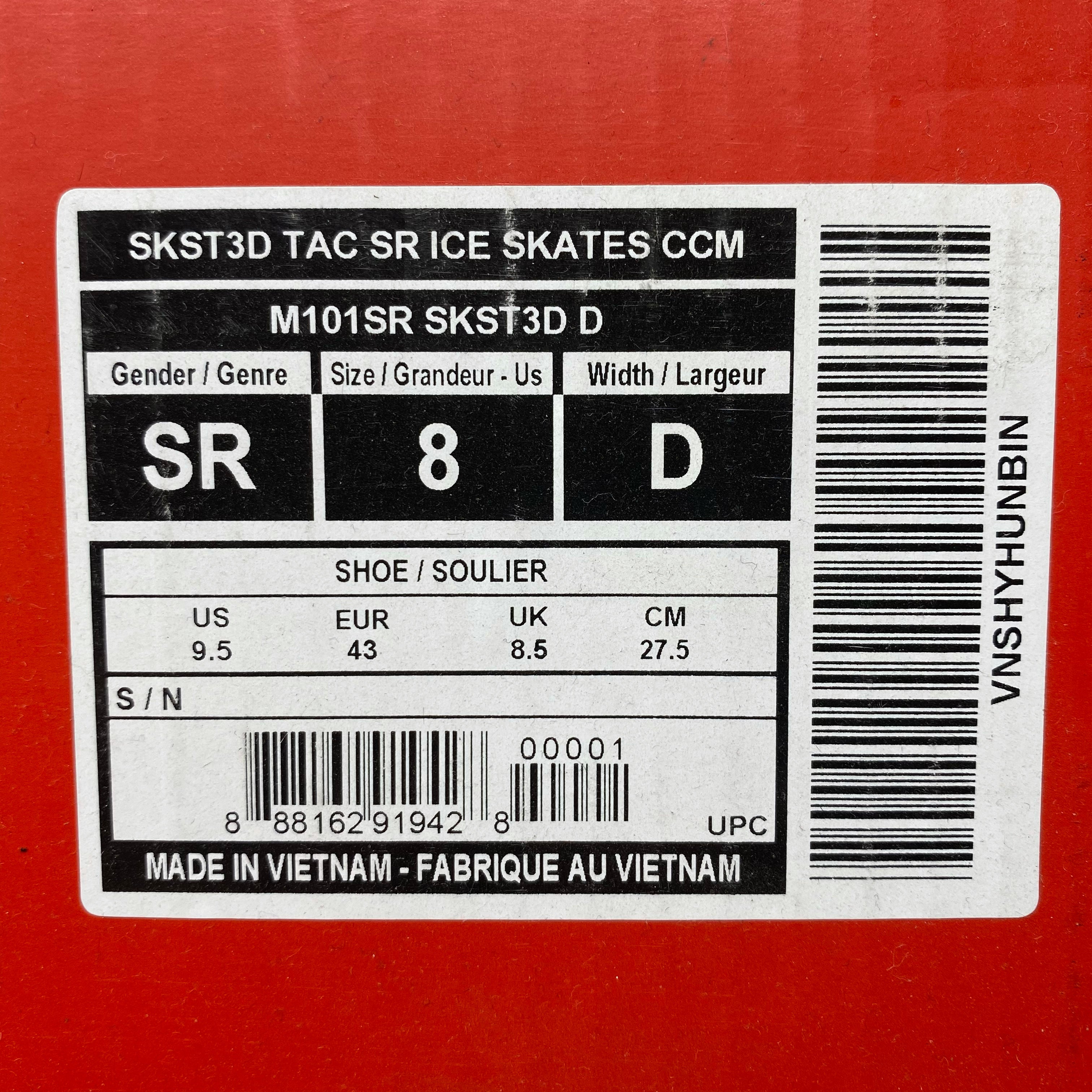 Senior New CCM Super Tacks SKST3D Hockey Skates Regular Width