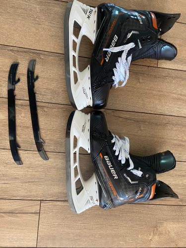New Bauer Regular Width Pro Stock Size 7 Supreme Mach Hockey Skates