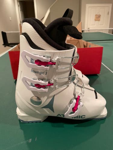 Kid's Used Atomic Hawx Girl 3 Ski Boots 21/21.5