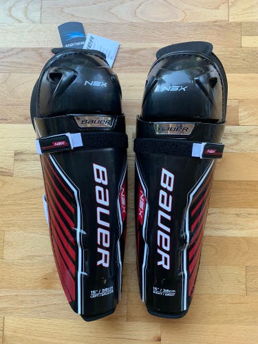 New Bauer NSX Shin Pads 15”