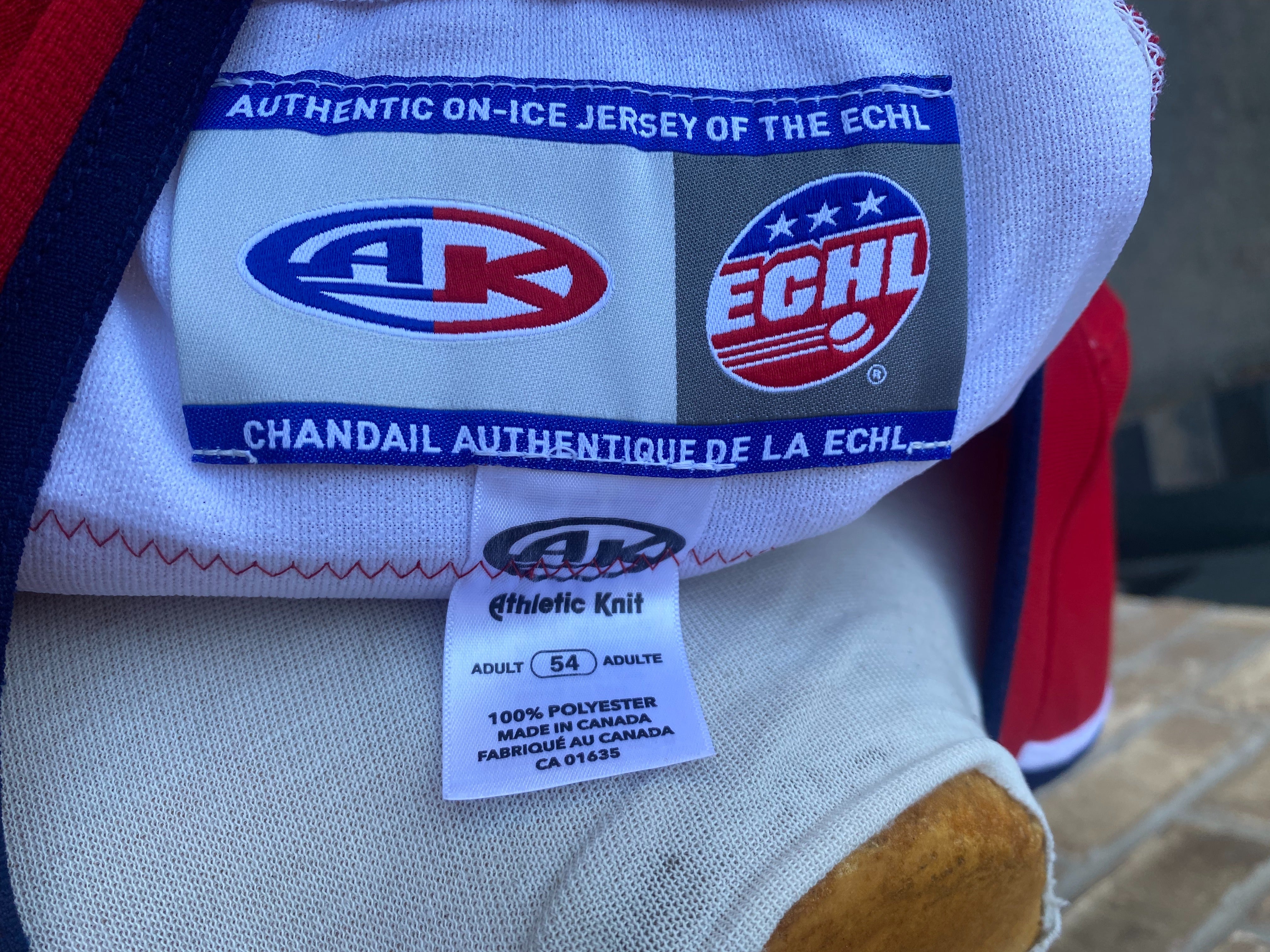 AK Allen Americans ECHL Pro Stock Game Used Jerseys Alternate 8966