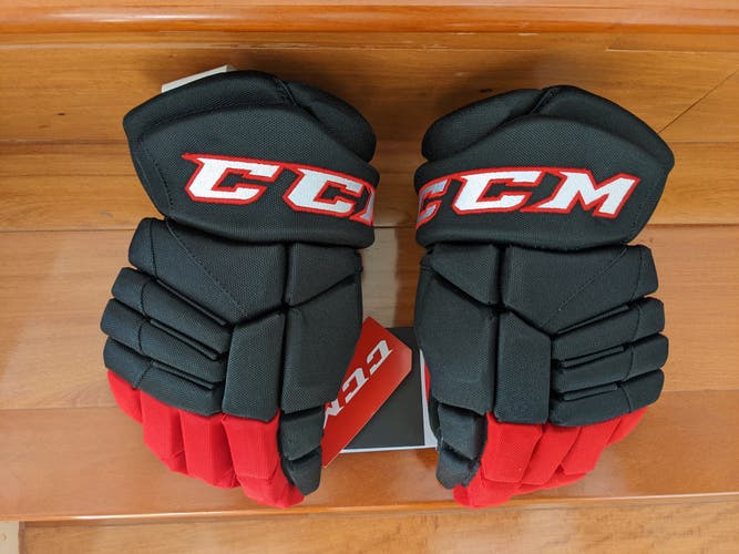 New CCM Jetspeed FT4 Pro Gloves 13" Pro Stock