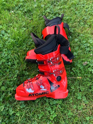 Kid's Used Atomic Racing Ski Boots 70 Flex 22.0-23.5