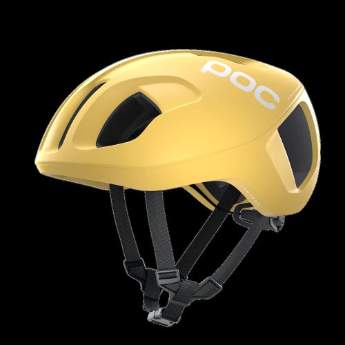 NIB POC Ventral Spin Road Bike Helmet Black Sulfur Yellow Matte Size M (54-59)