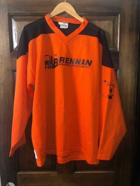Orange Used Large Hockey Jersey