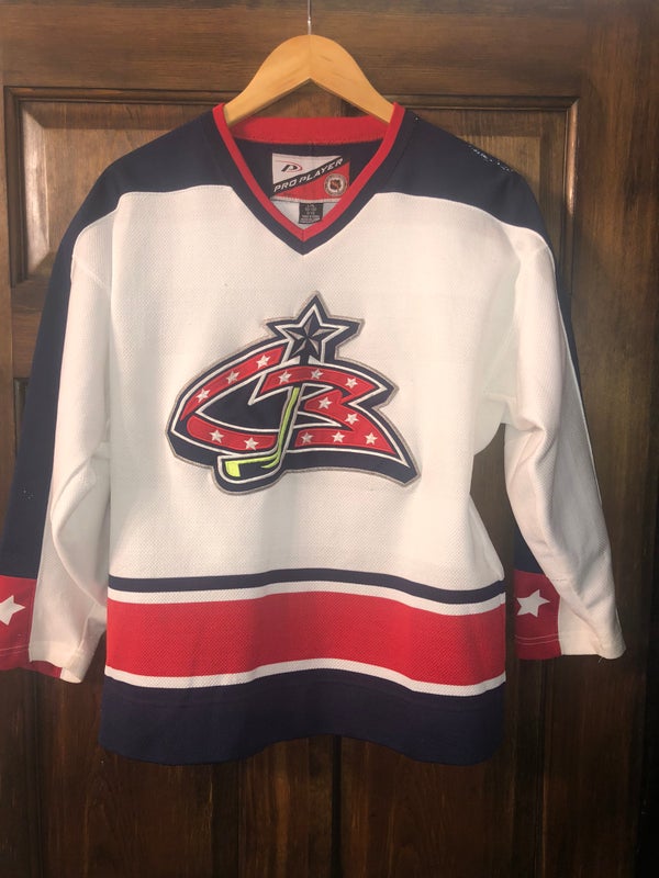 Vintage Columbus Blue Jackets NHL Raglan - Depop