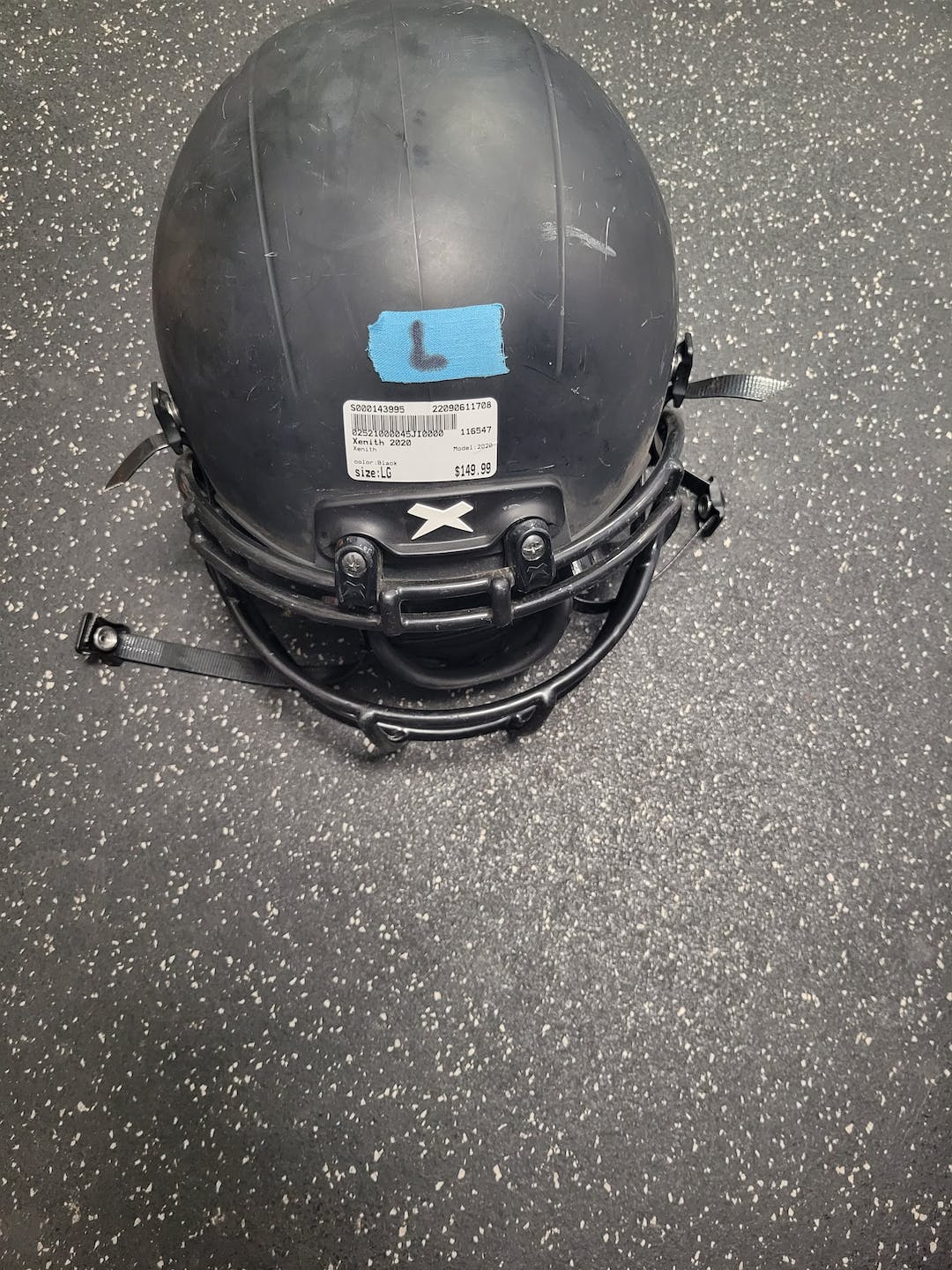 Gray Used Xenith Football Helmet Facemasks White or Black 