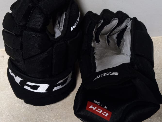 Used CCM Pro Model Gloves 14"
