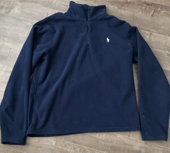 Ralph Lauren Polo Golf Classic Fit Perofrmance Pullover Sweater Solid Blue Men