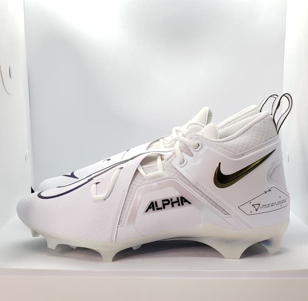 Nike Alpha Menace Pro 3 “White Blue” Football Cleats.
- Size 12.5 Men. Nike | Shoes | Nike Alpha Menace Pro 3 Football Cleats White  main image 2
