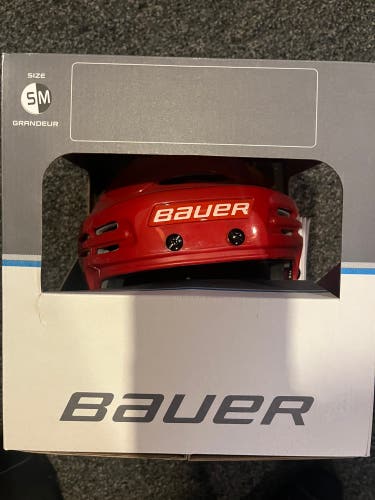 Bauer 5100 red hockey helmet small medium senior